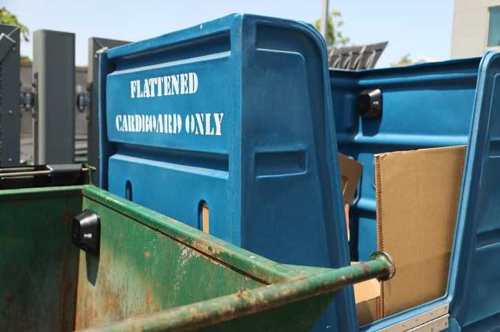 Trash bins equipped with camera sensors and AI technology