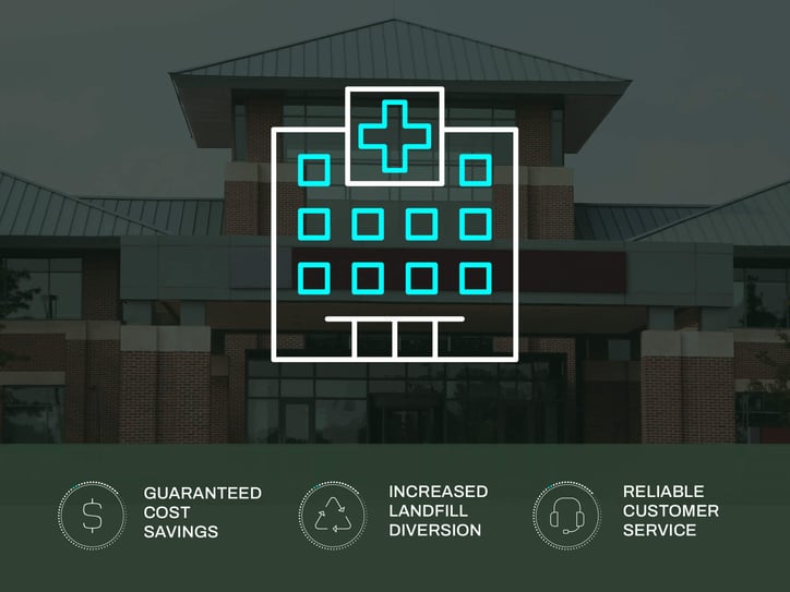 urgent care facility partnership with RoadRunner with guaranteed cost savings, increased landfill diversion, and reliable customer service