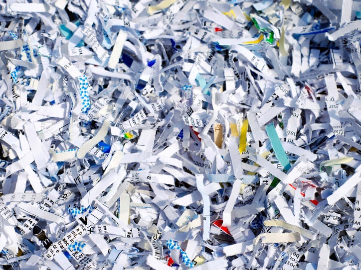 shredded paper